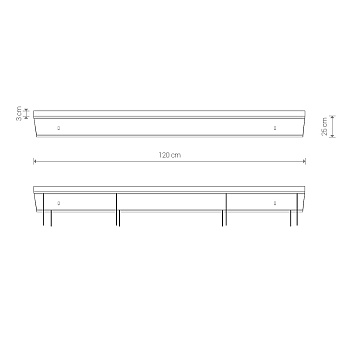 Основание для светильника Nowodvorski 8554 чёрный