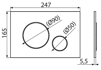 Комплект для установки подвесного унитаза Alcaplast AM101/1120-4:1 RU M670-0001 с панелью смыва