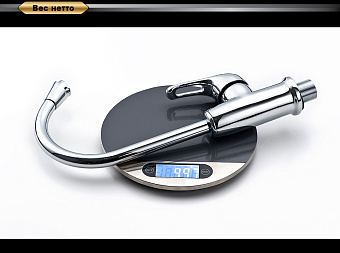 Смеситель для кухни D&K RheinEucharius DA1372401 высокий излив хром