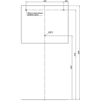 Зеркало AQUANET Гласс 274134 80х100см с подсветкой