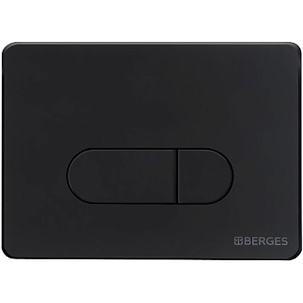 Панель смыва BERGES NOVUM D5 soft touch чёрная