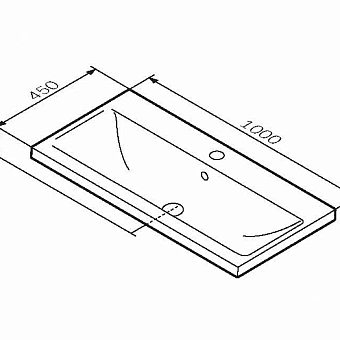 Раковина мебельная AM-PM X-Joy S M85AWCC1002WG 100х45см