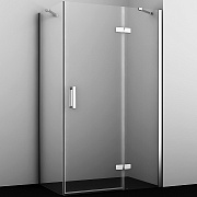 Угловое ограждение WASSERKRAFT Aller 10H10RWHITE 200х120см стекло прозрачное