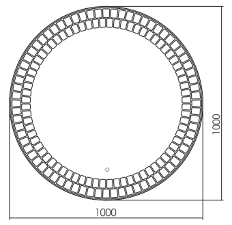 Зеркало Azario Армада LED-00002512 100х100см с подсветкой