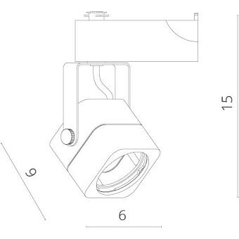 Трековый светильник Arte Lamp LENTE A1314PL-1WH 50Вт GU10 белый для однофазного трека
