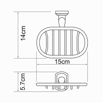 Мыльница WASSERKRAFT Oder K-3000 K-3069 хром