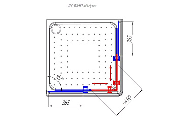 Угловое ограждение RADOMIR Дрим 1-09-6-0-0-1181 180х90см стекло матовое