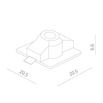 Светильник точечный встраиваемый Arte Lamp INVISIBLE A9410PL-1WH 35Вт GU10