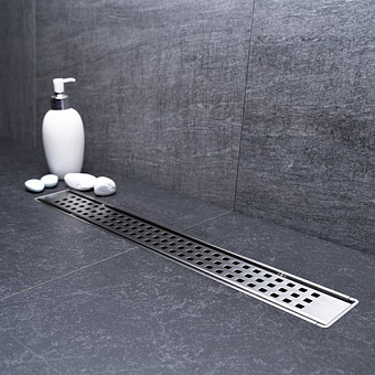 Душевой лоток Pestan 13702516 59,6х12см горизонтальный сток с решёткой и опорами