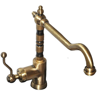 Смеситель для кухни Paini Duomo 88F3572KM высокий излив старая бронза