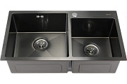 Мойка кухонная MELANA ProfLine S7843HB 78х43см графит
