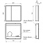 Шкаф зеркальный LEMARK Element LM80ZS-E 15х80х80см с подсветкой