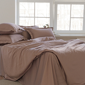 Простыня La Prima Tencel 160х200см Chocolate
