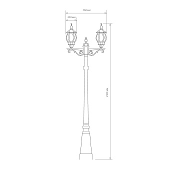 Светильник ландшафтный Elektrostandard Farola a025751 NLG99HL004 60Вт IP33 E27 чёрный