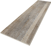 Плитка для ступеней ESTIMA Brigantina Steptrade/BG00_NR/30x120x10 серый 120х30см 0,36кв.м. матовая