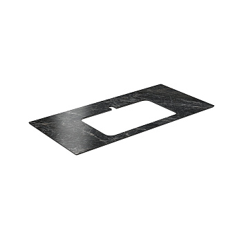 Столешница KERAMA MARAZZI Plaza PL2.VT93.100 Керамогранит 100х48см Риальто тёмный серый лаппатированный