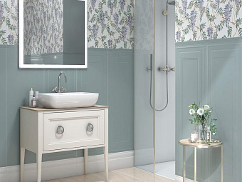 Настенная плитка KERAMA MARAZZI 14000R белый блестящий обрезной 40х120см 1,44кв.м. глянцевая