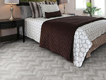 Пробковый пол CORKSTYLE CHEVRON-LOCK 1235х305х10мм Chevron Silver Chevron Silver 1,883кв.м