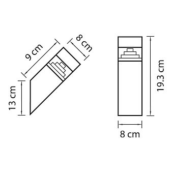 Светильник архитектурный Lightstar Raggio Aluminum 377605 6Вт IP55 LED серый