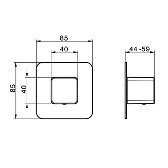 Смеситель для душа Cisal Cubic CU00331021 хром