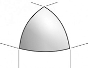 Вставка FAP CERAMICHE Lumina fMGR White 1х1см 0,001кв.м.