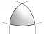 Вставка FAP CERAMICHE Lumina fMGQ White 1х1см 0,001кв.м.