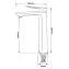 Смеситель для раковины Comforty FC071B-CCT хром