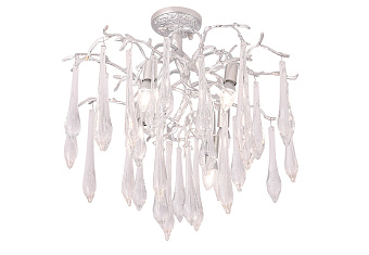 Люстра подвесная CRYSTAL LUX REINA REINA PL5 D600 SILVER PATINA 300Вт 5 лампочек E14