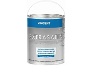 Краска для минеральных поверхностей акриловая/полуглянцевая VINCENT DECOR Extrasatin Белый основа A 0,8л