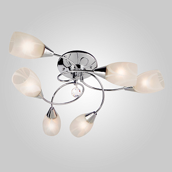 Люстра потолочная Eurosvet Virginia 2275/6 хром 60Вт 6 лампочек E27