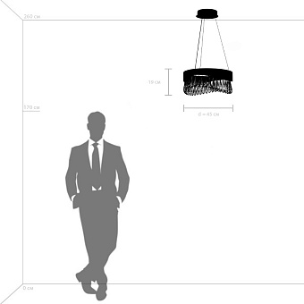 Люстра подвесная Lightstar Helio 703143 27Вт 1 лампочек LED