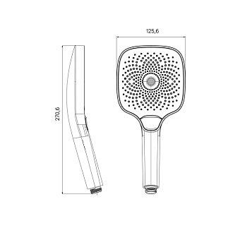 Ручной душ IDDIS SpaHome SPA3FSBi18 чёрный матовый