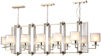 Люстра подвесная CRYSTAL LUX NICOLAS NICOLAS SP12 L1600 GOLD/WHITE 720Вт 12 лампочек E14