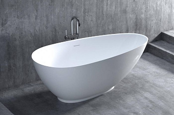 Ванна каменная SALINI PAOLA 101612SMRF S-Stone матовая 172х82см отдельностоящая