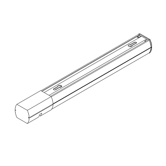 Шинопровод трёхфазный Lightstar 504017 1000мм чёрный для трековых светильников