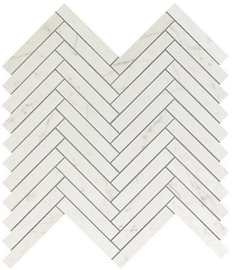 Керамическая мозаика Atlas Concord Италия MARVEL STONE 9SHC Carrara Pure Herringbone Wall 30,5х30см 0,549кв.м.