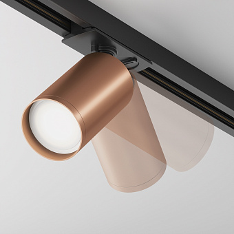Трековый светильник Maytoni Focus S TR020-1-U-GU10-BC 10Вт GU10 медный для однофазного трека