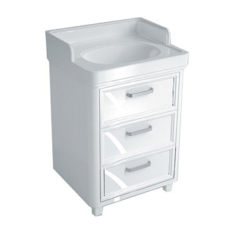 Тумба под раковину напольная KERAMA MARAZZI Pompei PO.60.3-WHT 50х60х92см