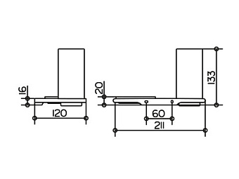 Набор аксессуаров для ванной Keuco Edition 400 11556019000 хром 2 предметов