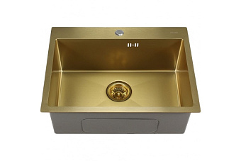 Мойка кухонная MELANA ProfLine D6045HG 60х45см золото