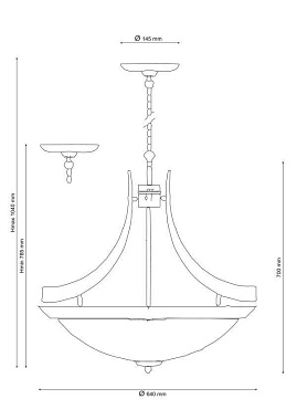 Люстра подвесная Lucia Tucci PIETRA ISOLA 131.5 300Вт 5 лампочек E27