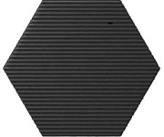 Настенная плитка WOW Subway Lab 101188 Mini Hexa Canale Graphite Matt. 15х17,3см 0,578кв.м. матовая