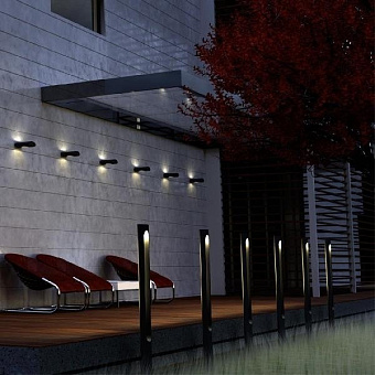 Светильник ландшафтный Novotech STREET 358585 18Вт IP65 LED серый