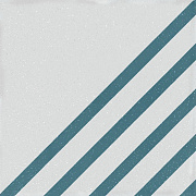 Матовый керамогранит WOW Boreal 107205 Dash Decor White Blue 18,5х18,5см 0,413кв.м.