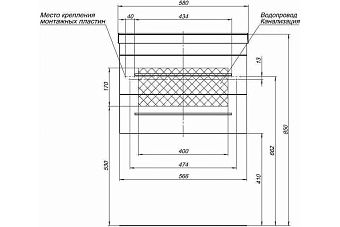 Мебель для ванной AQUANET Нота 287700 белый