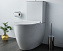 Унитаз напольный VITRA Sento 9830B003-7203 безободковый с микролифтом