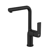 Смеситель для кухни LEMARK Ursus LM7205BL поворотный излив чёрный