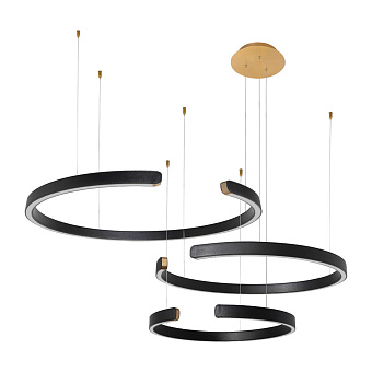 Светильник подвесной Loft It Ring 10025/3 Black 108Вт LED