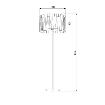 Торшер TK Lighting Harmony 2899 60Вт E27