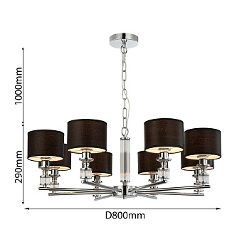 Люстра подвесная Favourite Archetypus 2674-8P 320Вт 8 лампочек E14